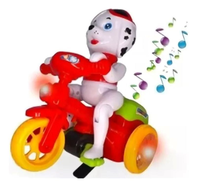 Moto patrulla con luces