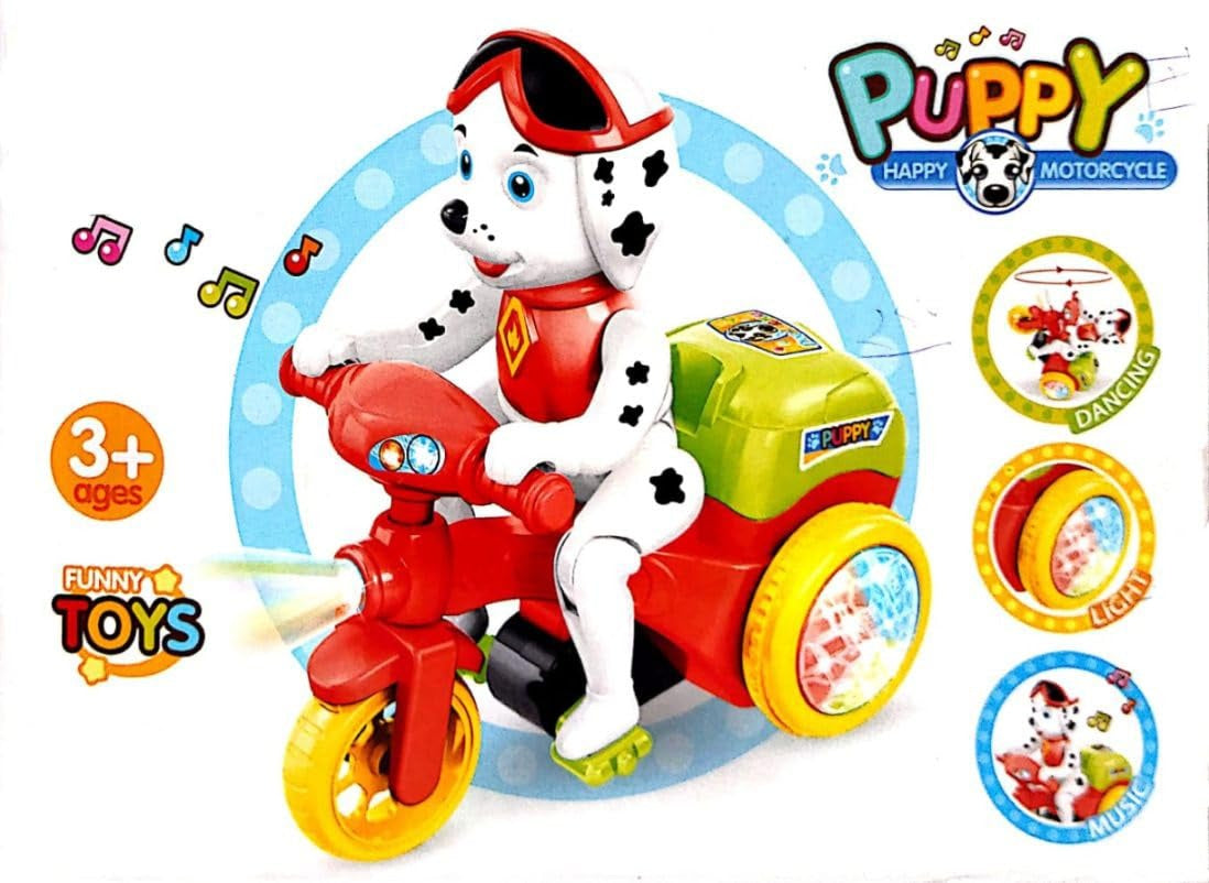 Moto patrulla con luces