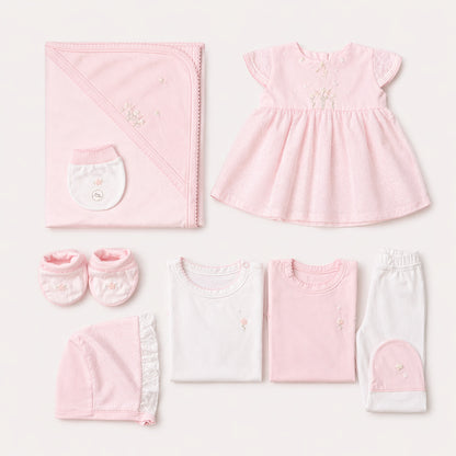Set primer día caja rosa – Bebe Feliz