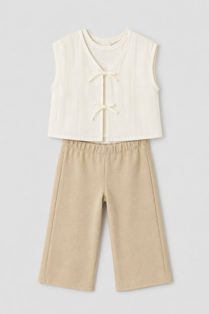 Conjunto Pantalón En Rib Niña Bebé