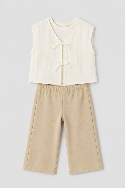 Conjunto Pantalón En Rib Niña Bebé