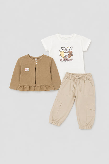 Conjunto 3 Piezas Bebe Niña