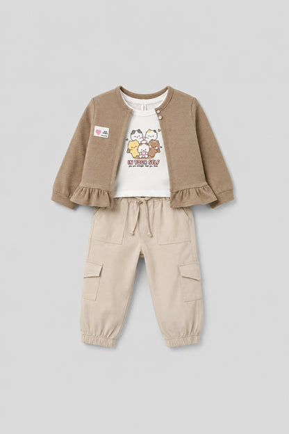Conjunto 3 Piezas Bebe Niña
