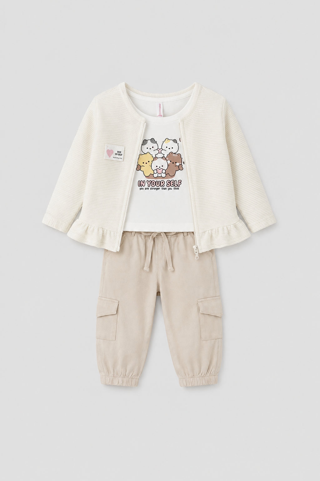 Conjunto 3 Piezas Bebe Niña