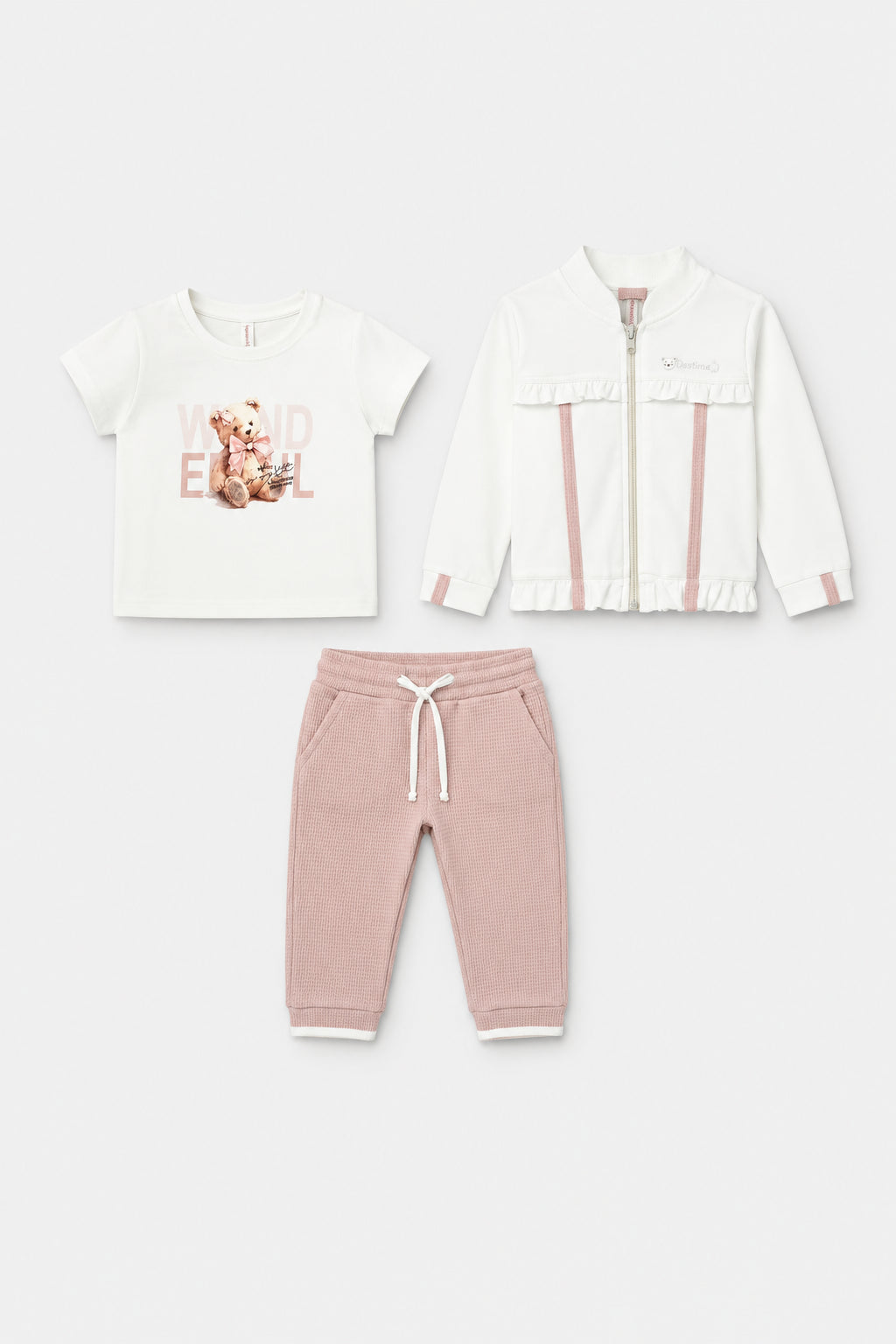 Conjunto 3 Piezas Bebe Niña