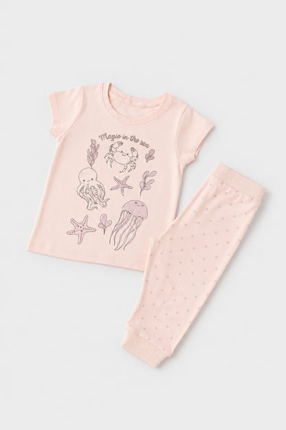 Pijama 2 Piezas Manga Corta Niña