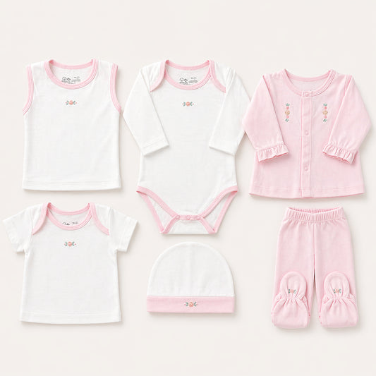 Set primer día rosa – Hilitos