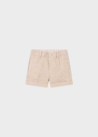 Conjunto de camisa verde agua y bermuda beige para niño – Mayoral