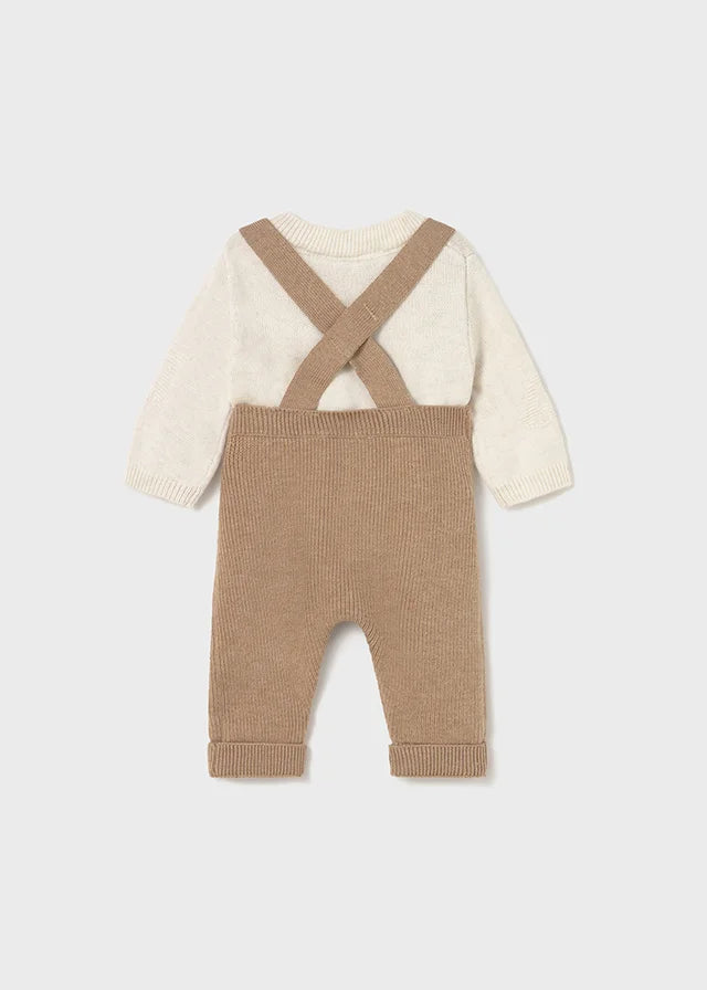 Conjunto overol tejido café – Mayoral