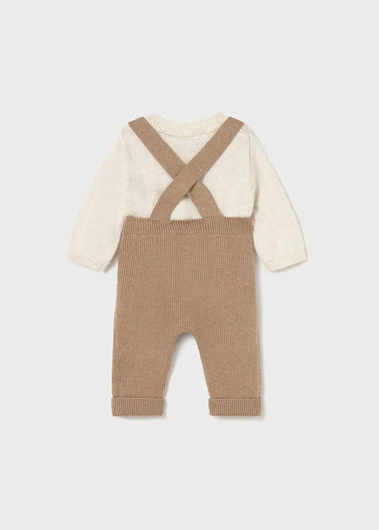 Conjunto overol tejido café – Mayoral
