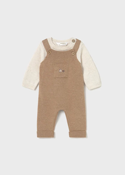 Conjunto overol tejido café – Mayoral