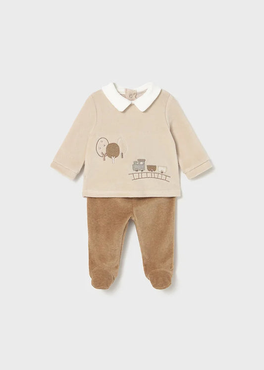 Conjunto buso y sudadera beige – Mayoral
