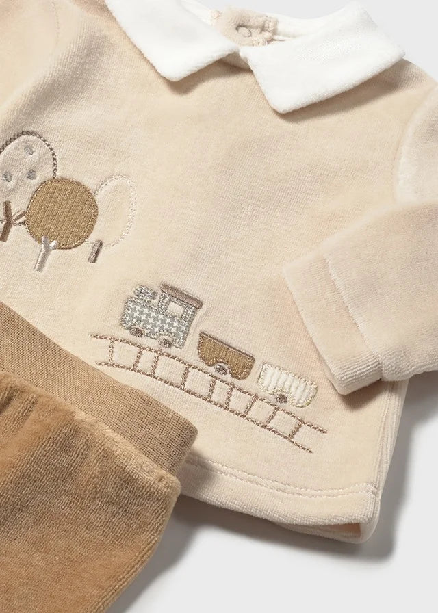 Conjunto buso y sudadera beige – Mayoral