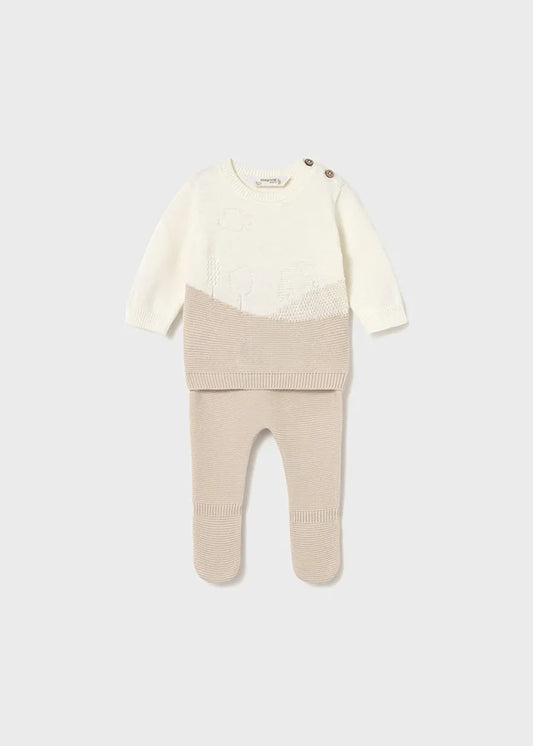 Conjunto tejido beige – Mayoral