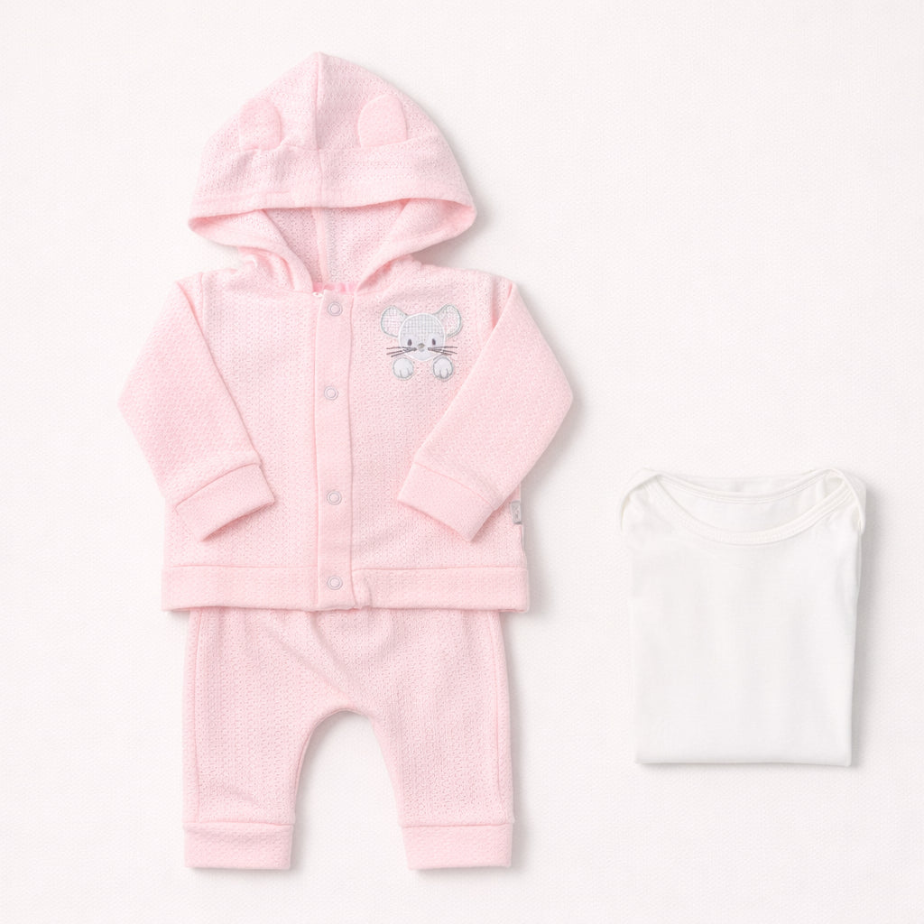 Conjunto primer día rosa – Puppet
