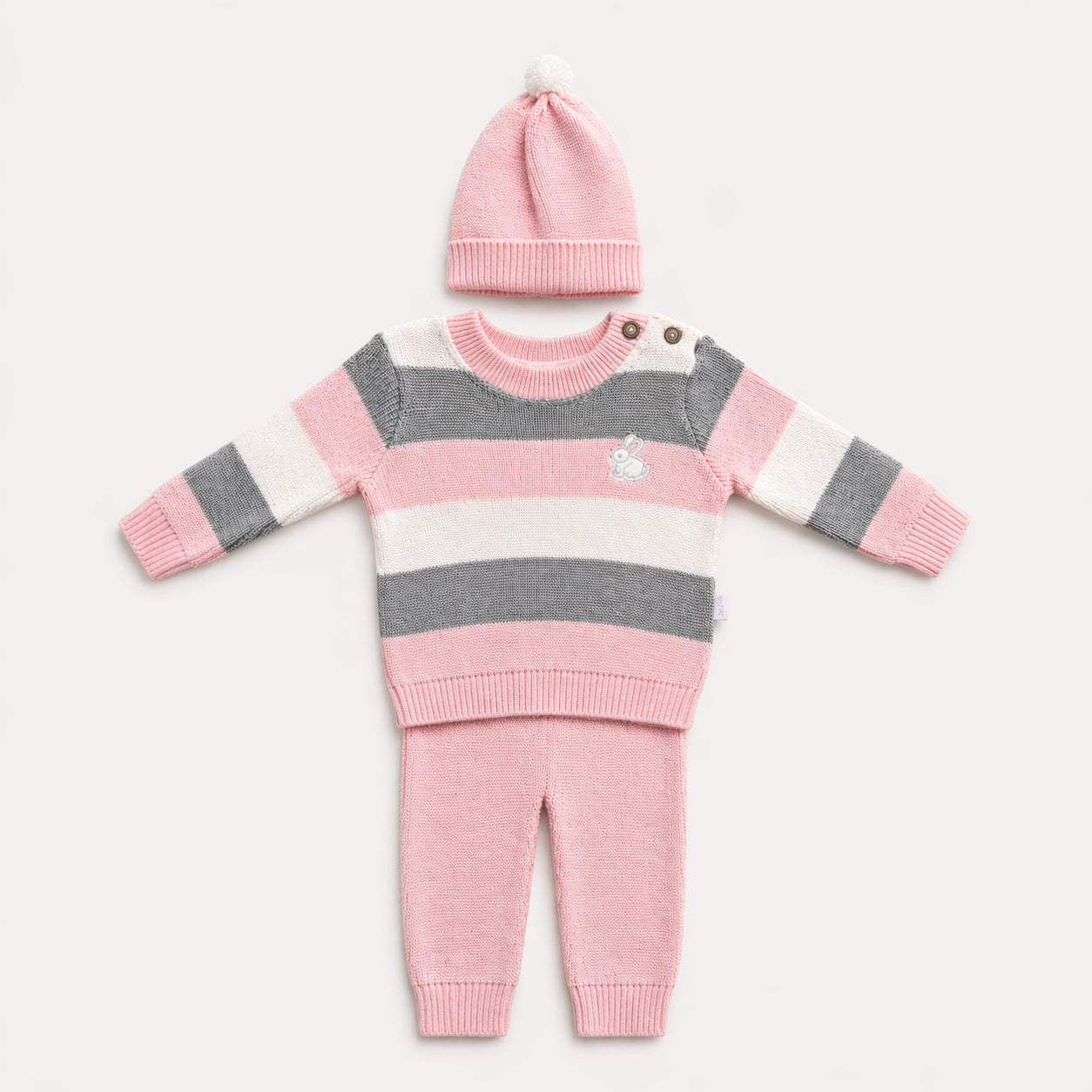 Conjunto hilo gris y rosa – Puppet