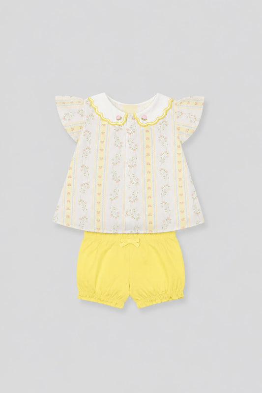 Conjunto short bebé algodón suave Milon