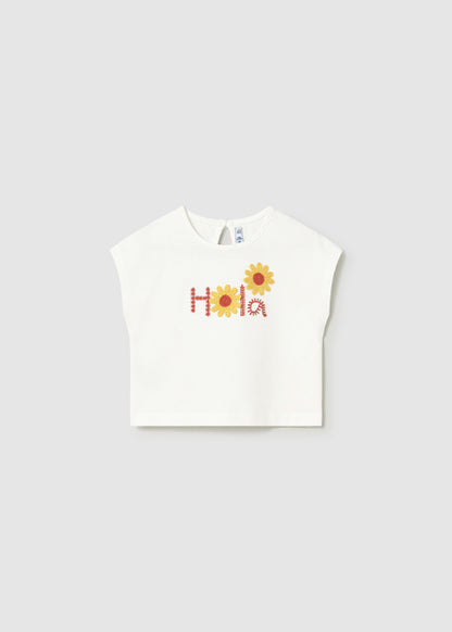 Blusa "Hello" con Girasoles Mayoral