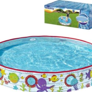 Piscina Niños Grande Acuario Rigida 1.52m x 25cm Bestway 55029