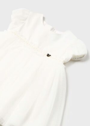 Vestido Combinado Tul Plisado Mayoral - Imagen 3
