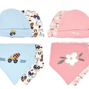 Set Gorro Con Babero Para Bebe