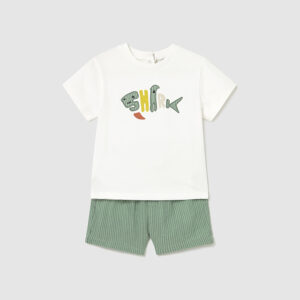Conjunto Bermuda Y Camiseta Tiburón Mayoral