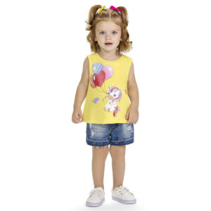Camiseta Manga Sisa Bebé Niña