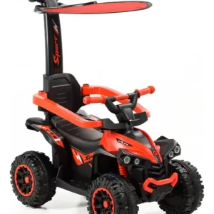 Cuatrimoto A Batería 6v Bluetooth Barra De Empuje Y Música