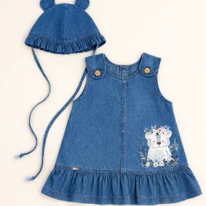 Vestido con Gorro Para Bebé