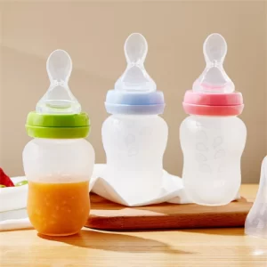 Tetero Cuchara En Silicona Hipoalergénica -0% BPA