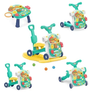 Andadera 5 en 1 para bebé interactiva
