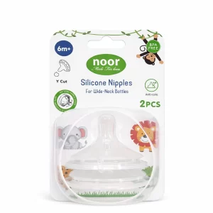 Repuesto chupa para tetero de silicona anticólicos x2 Noor