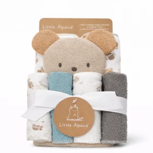 Set de toalla y babitas para bebé